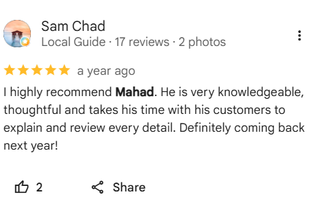 Client review of Mahad Mohamed and Tax Partners, number 7