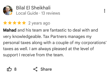 Client review of Mahad Mohamed and Tax Partners, number 17
