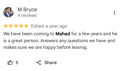 Client review of Mahad Mohamed and Tax Partners, number 24
