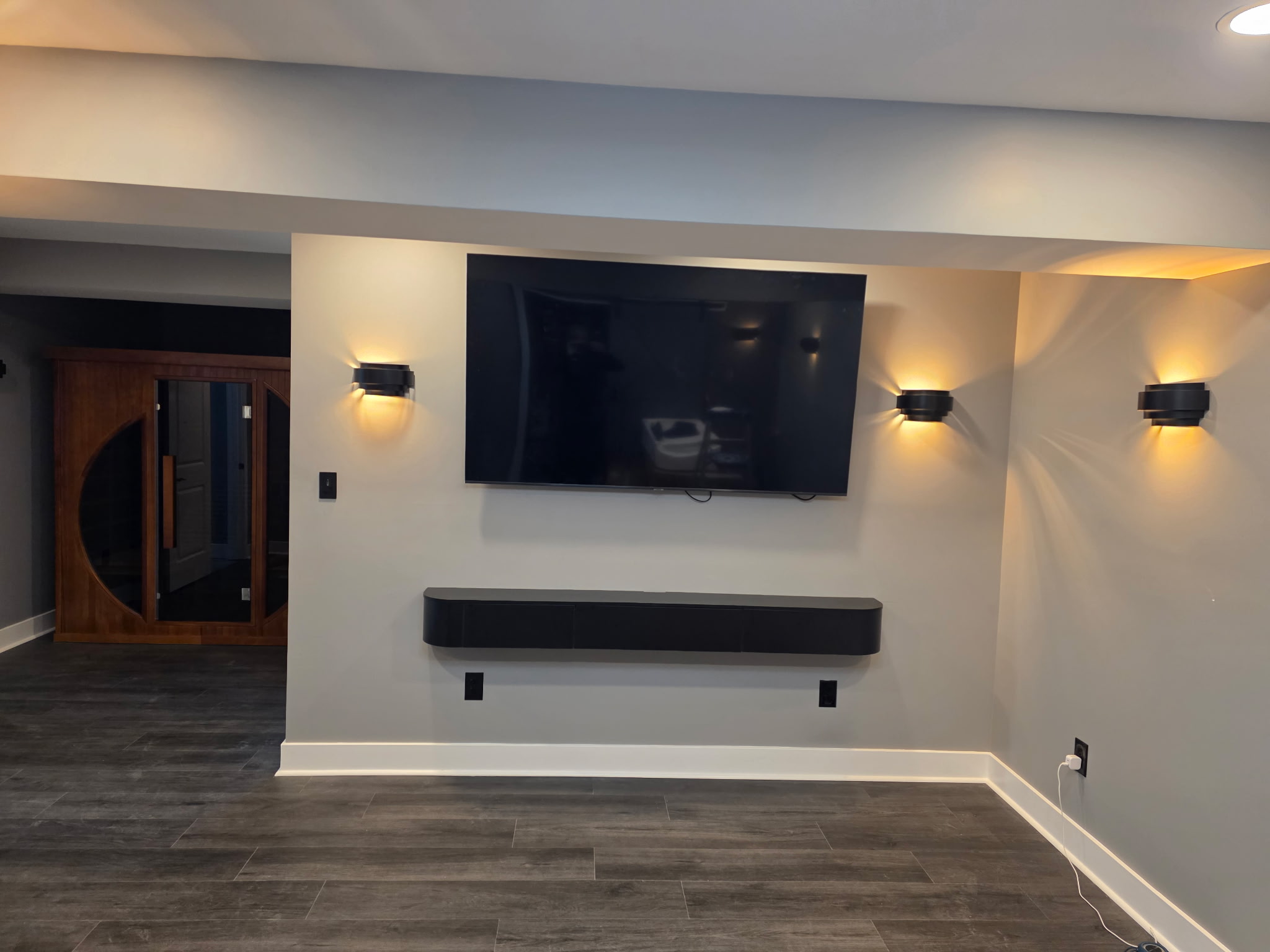 Additional view of the basement wellness remodel by Andre Horne