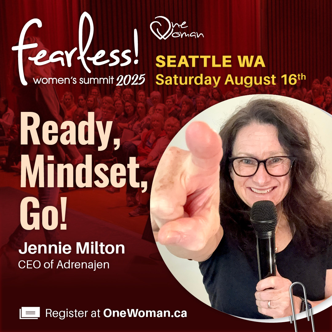 Jennie Milton at a speaking engagement