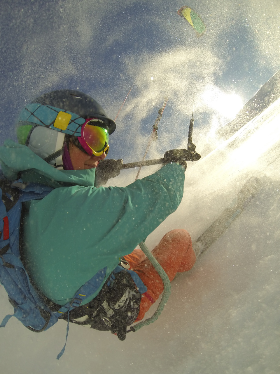 Jennie Milton guiding in the Alaska backcountry