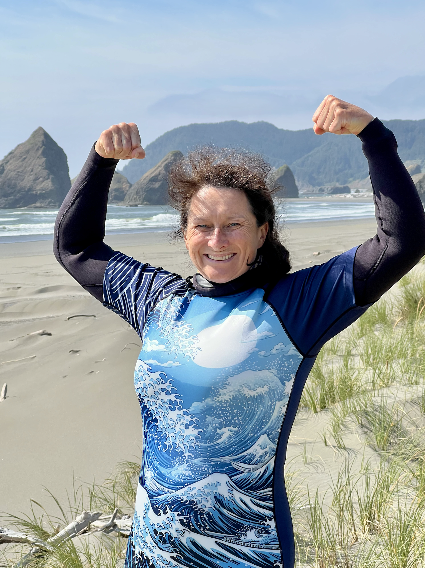 Jennie Milton kitesurfing