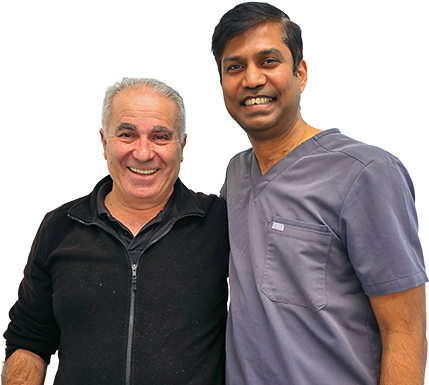 Dr Pavan and patient