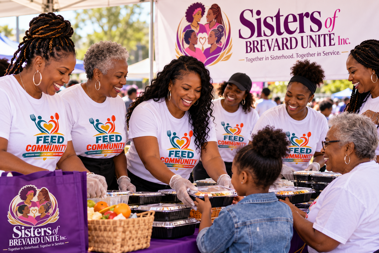 Community members experiencing connection, dignity, joy, and meaningful service with Sisters of Brevard Unite