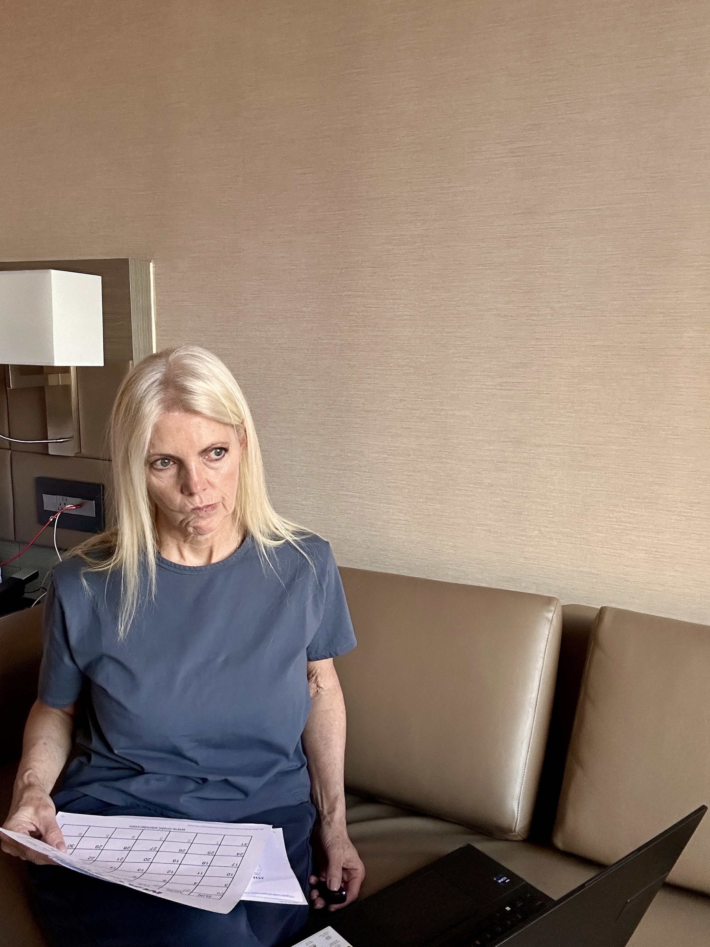 Overcommitted Elizabeth juggling calendar trying to make everything work