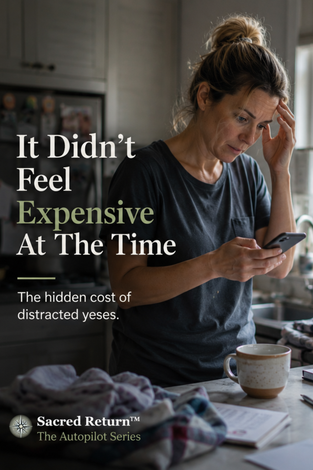Stressed overcommitted woman rearranging her calendar