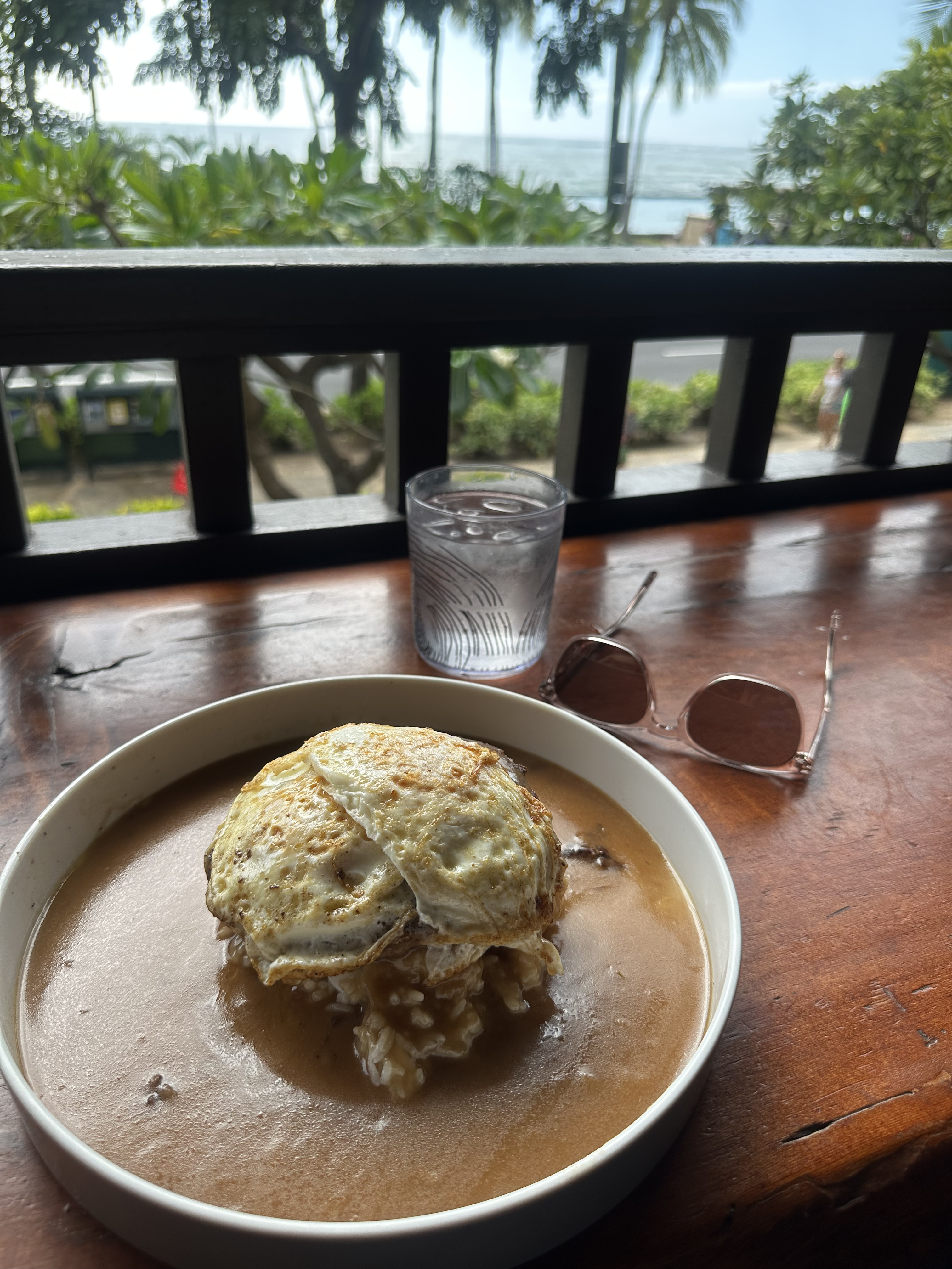 A plate of loco moco in Hawaii