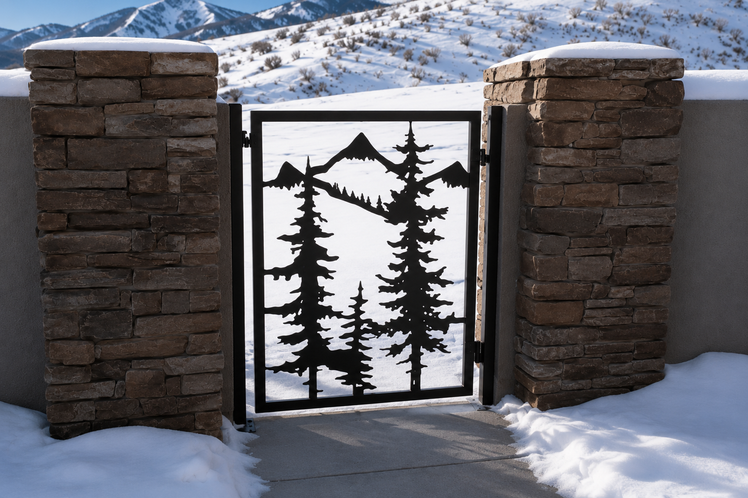 Custom iron details on a McCall, Idaho cabin