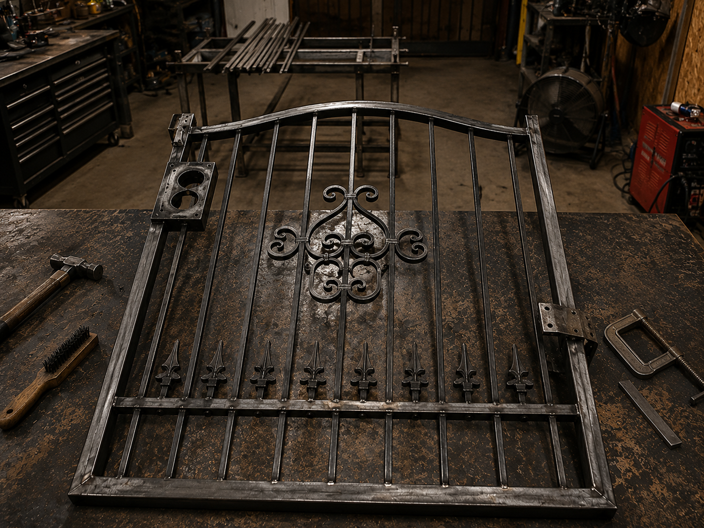 Iron gate after repair
