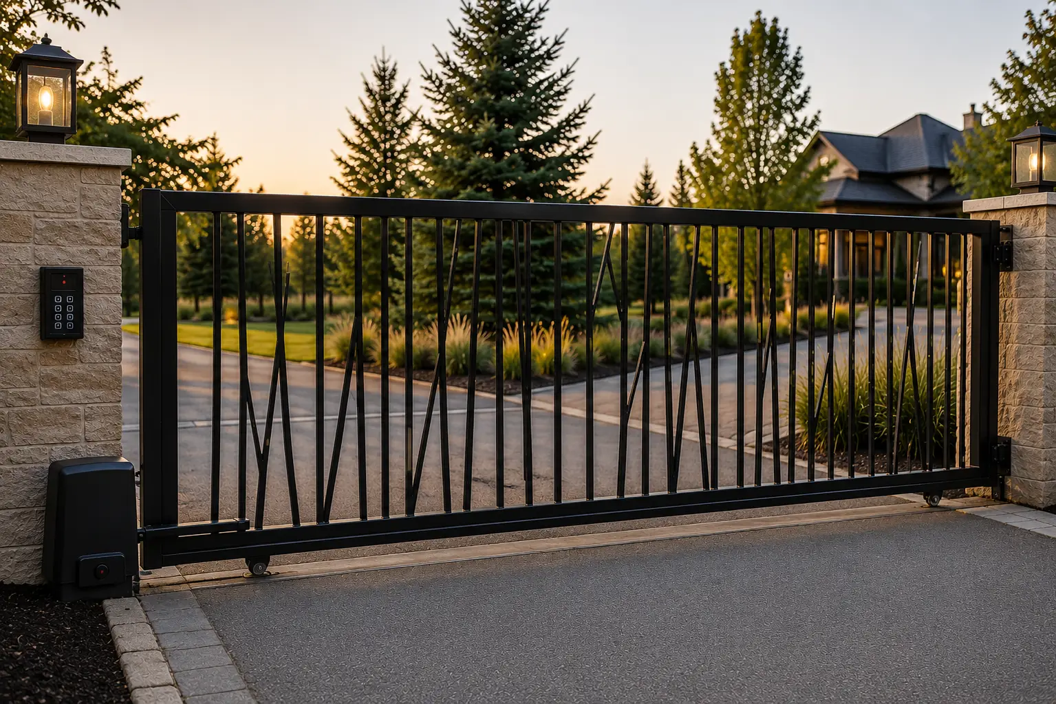 Gate keypad for automated driveway gate access