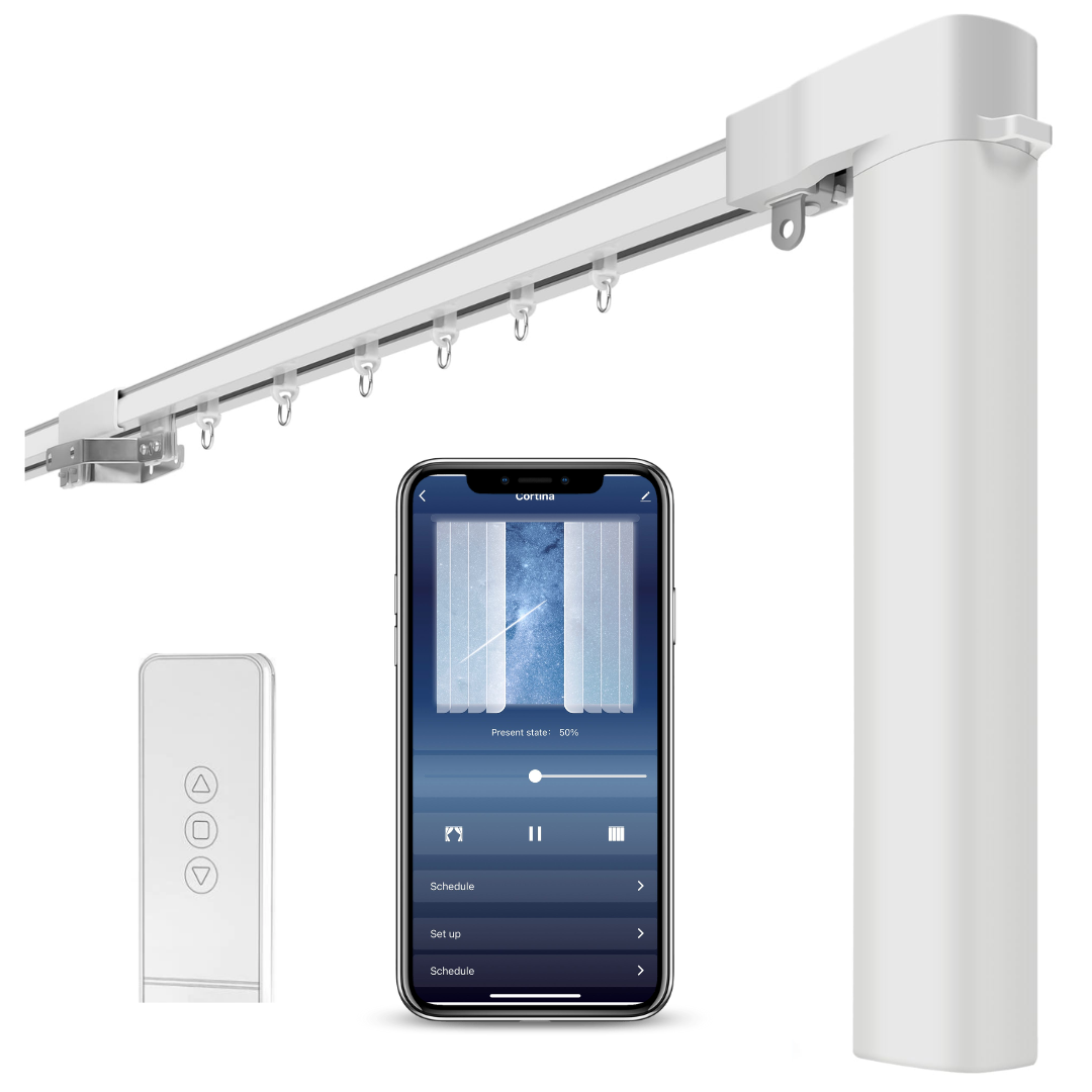 Riel para cortinas inteligentes WiFi