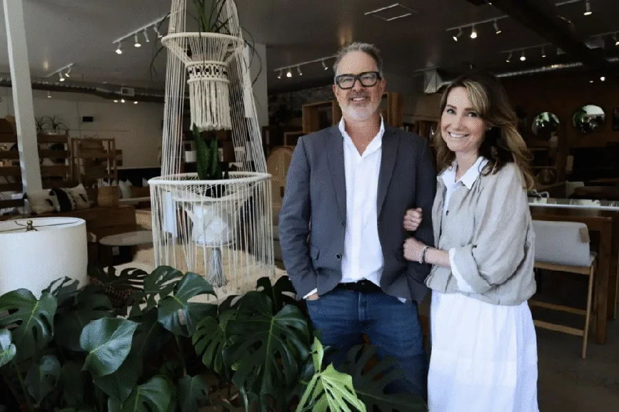 Tony and Karen, owners of Monarch Furnishings