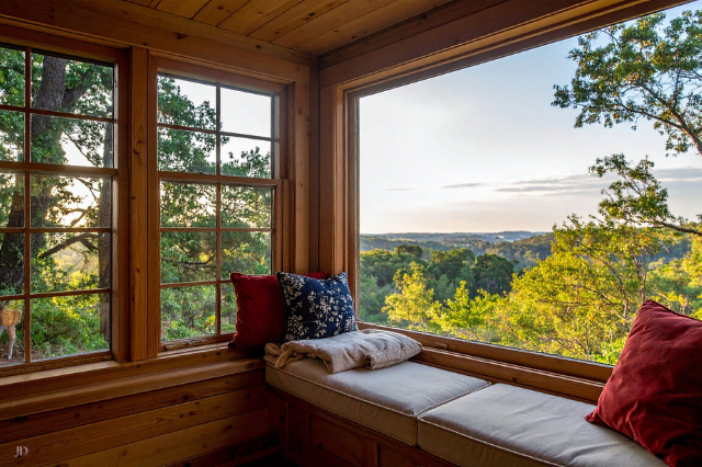 Window view of the mountains, vacation rental