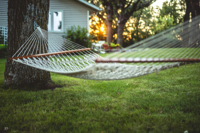 Hammock and sunset