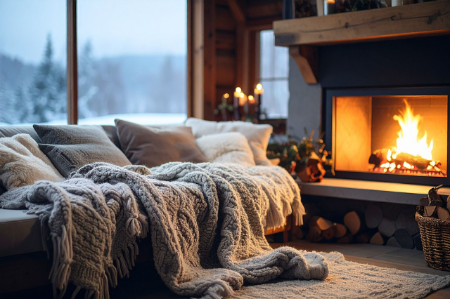 Vacation Rental couch by the fire Vacation Rental couch by the fire