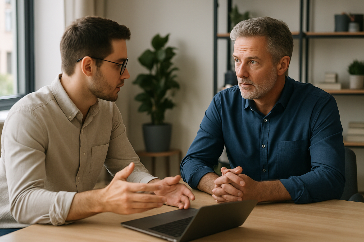 Specialist consulting with a business owner in a professional setting, Lagrange Point Services Specialist consulting with a business owner in a professional setting, Lagrange Point Services