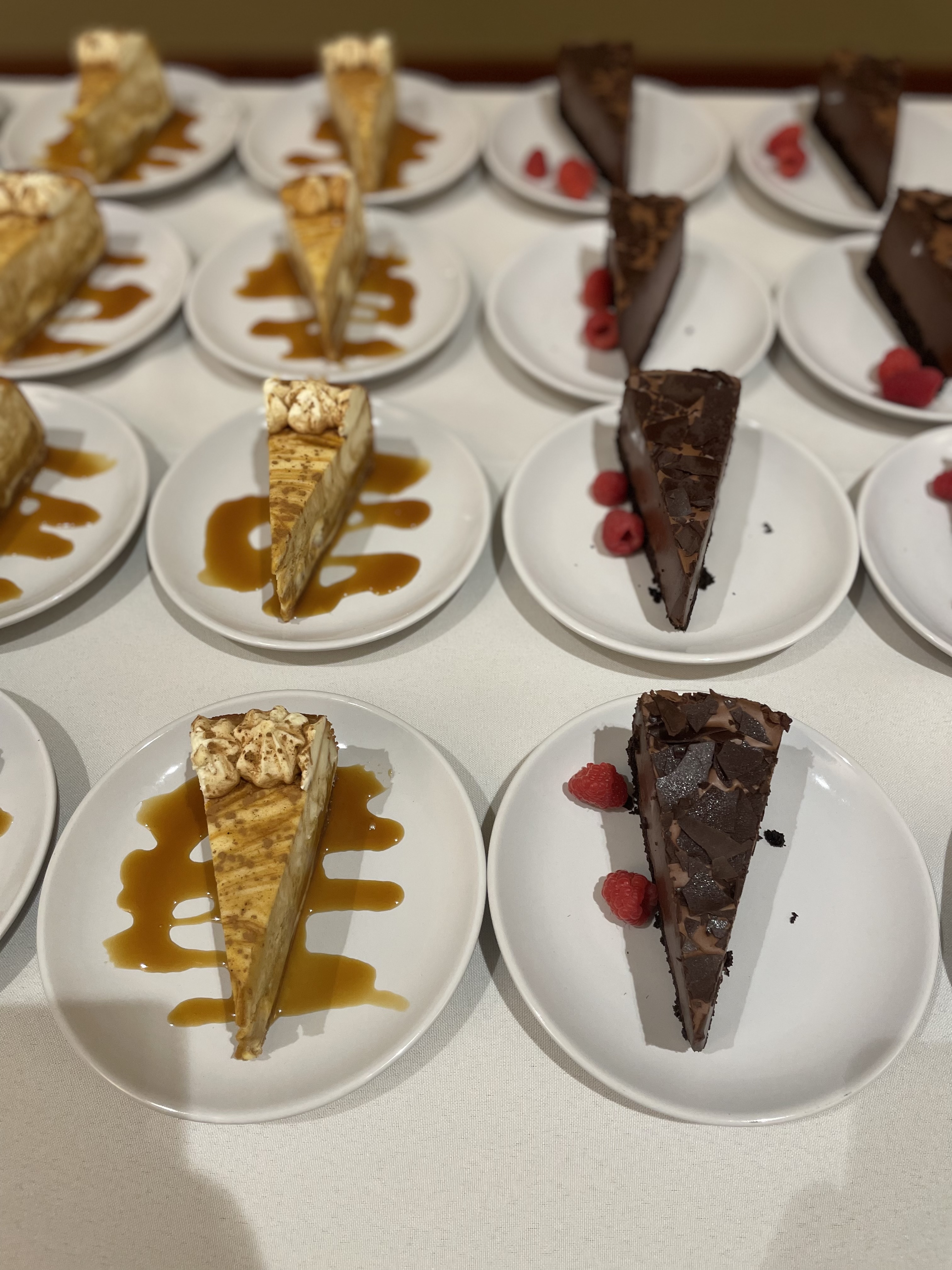 Freshly prepared catering entrée at The Willow
