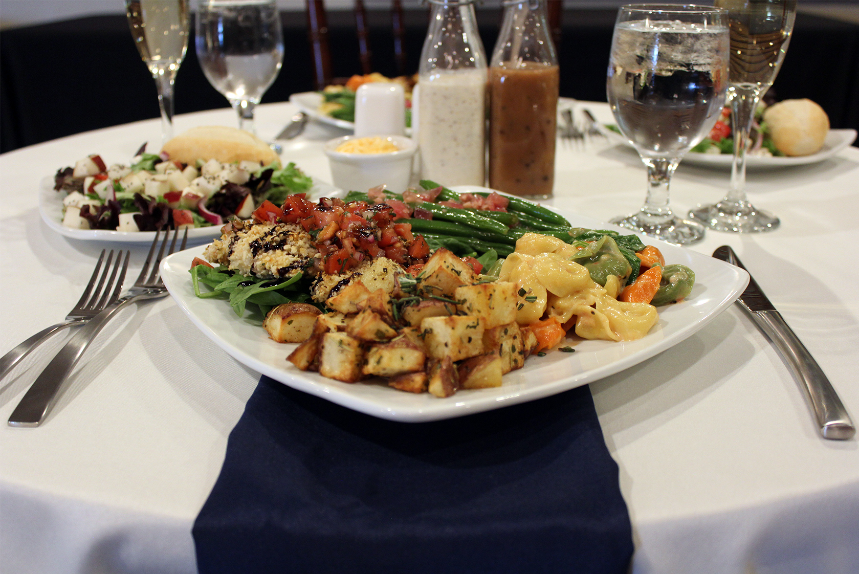 Fresh catering entrée prepared by Flair of Country at The Willow