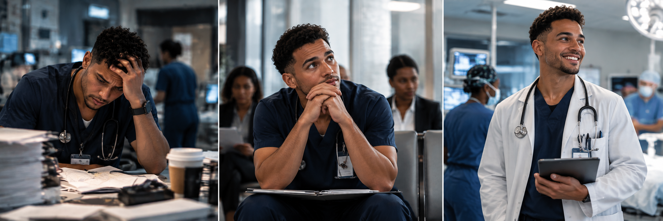 Professional preparing for the next career opportunity