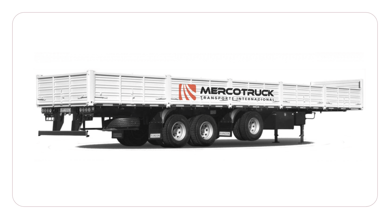 Semirremolque con barandas rebatibles de Mercotruck