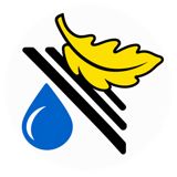 Raindrop gutter guard icon