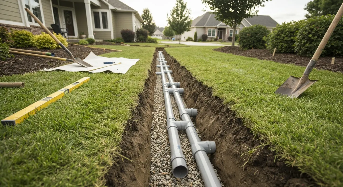 Drainage system installation