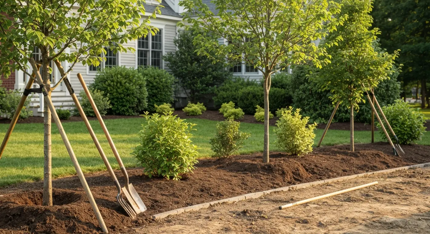 Landscape design and planting installation