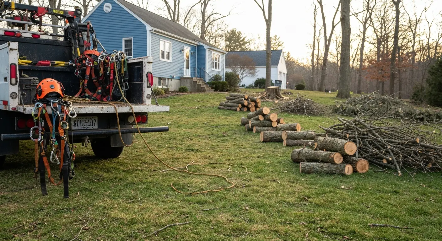 Tree removal and trimming work