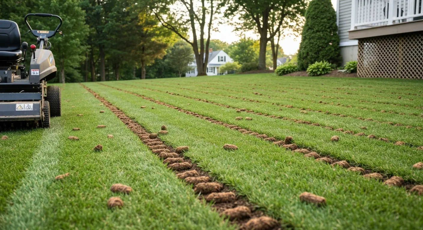 Aeration and seeding service