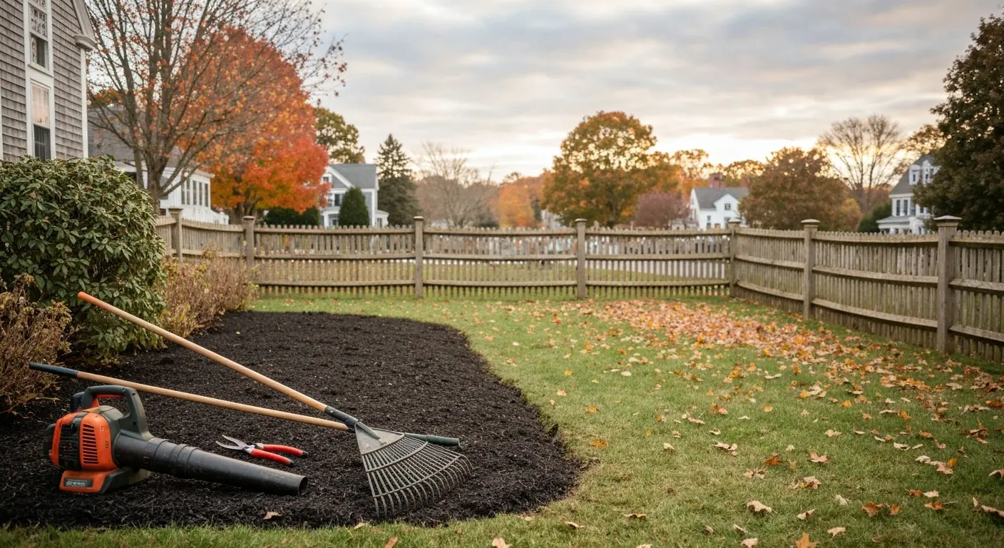 Spring and fall landscape cleanup