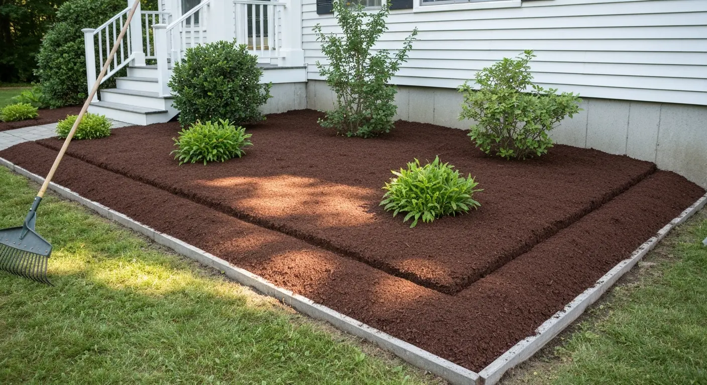 Mulching and bed maintenance