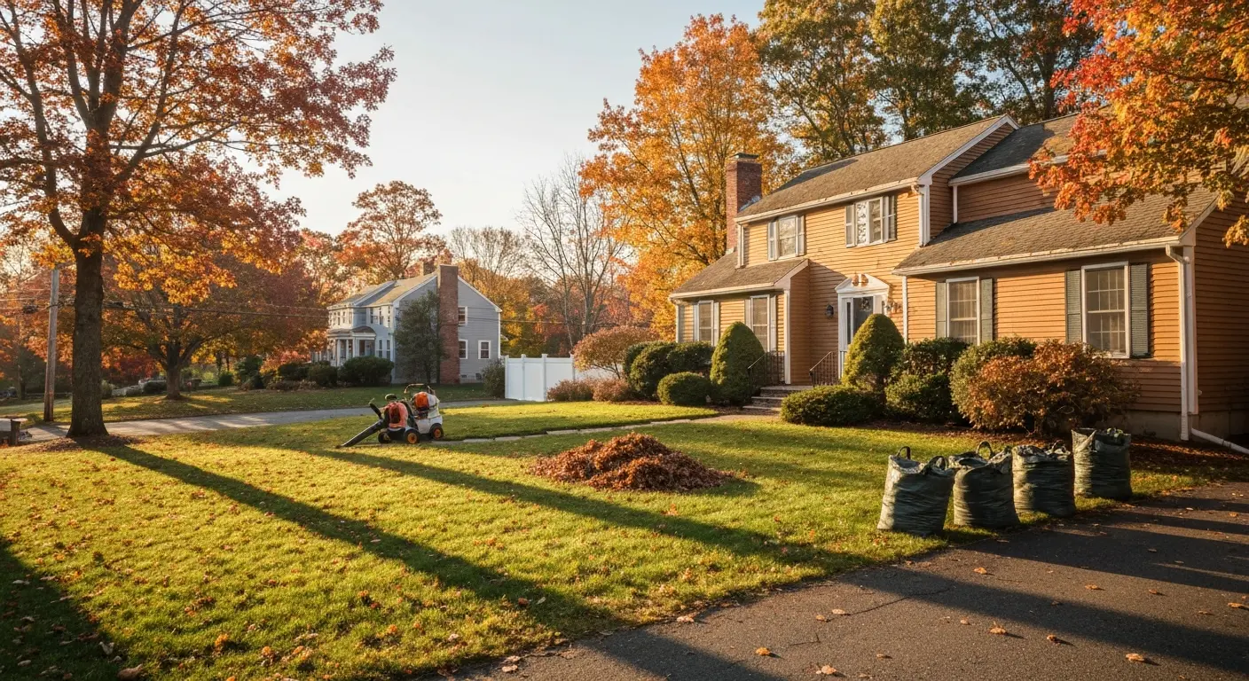 Seasonal cleanup in fall