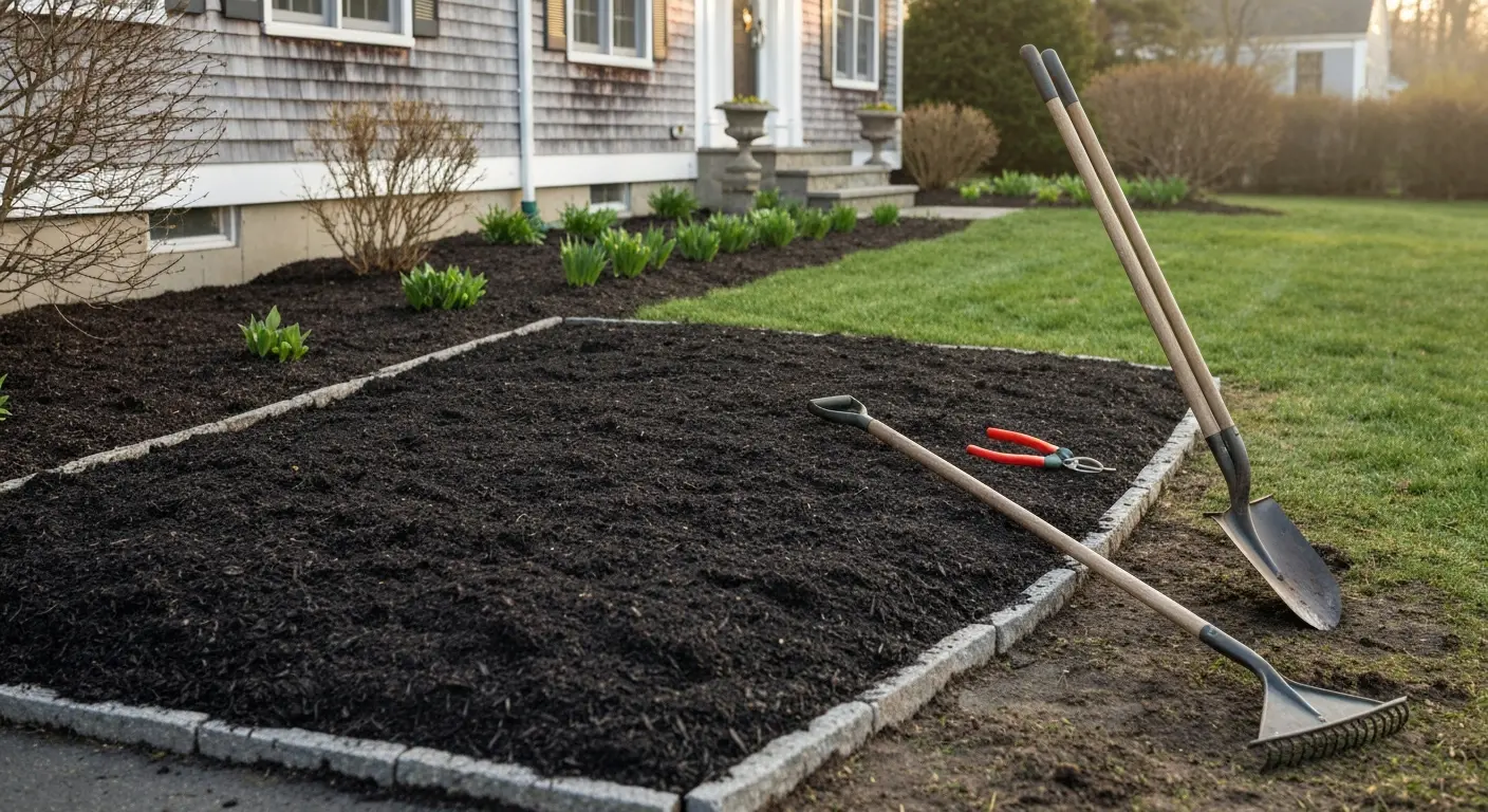 Spring and fall landscaping cleanup