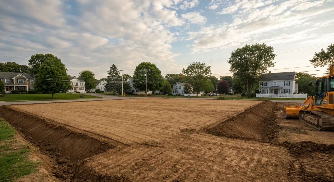 Residential lot grading project