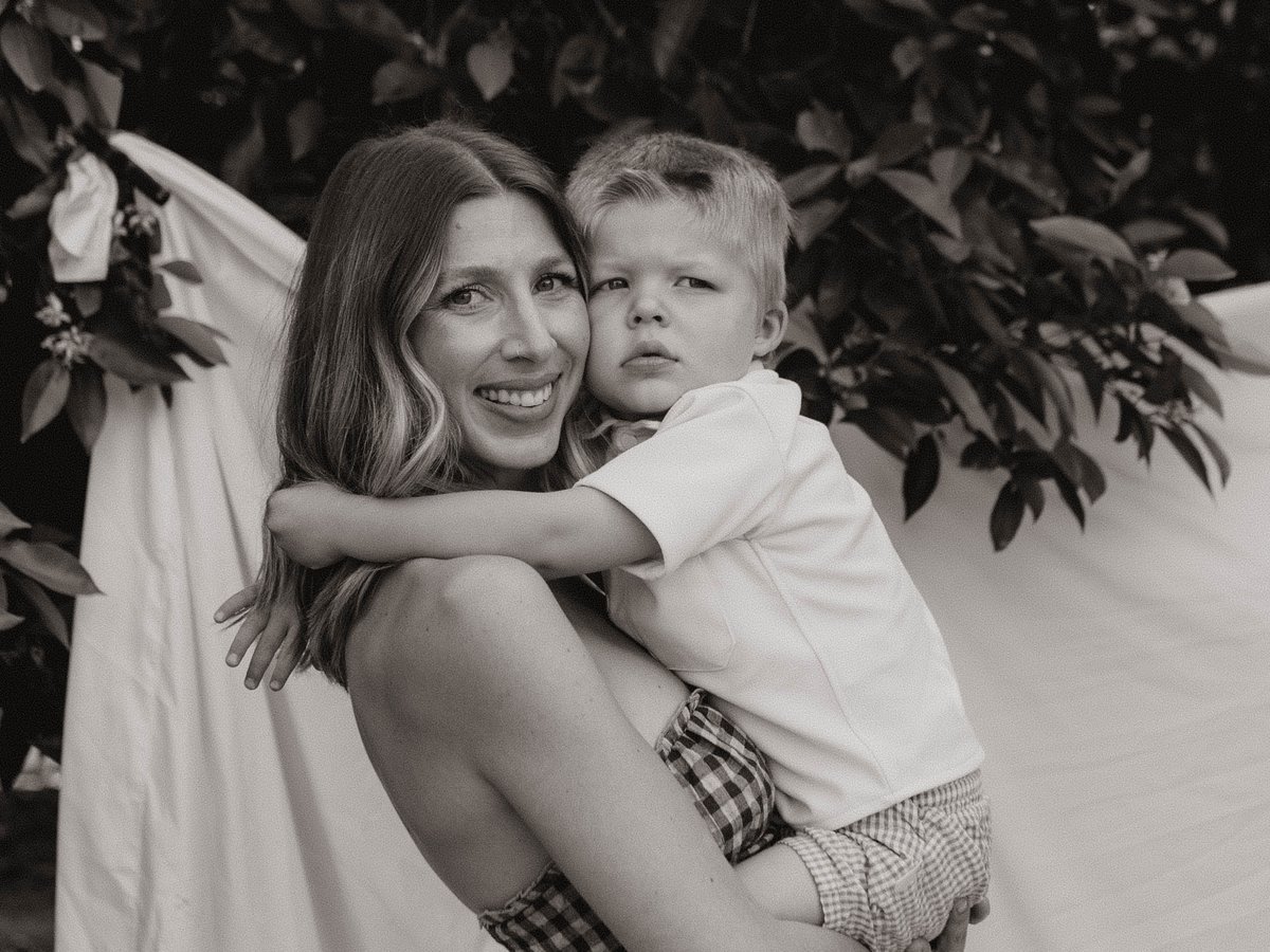 Amanda with her son Boston