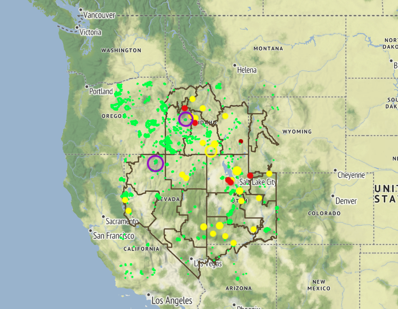 Great Basin Coordination Center Map