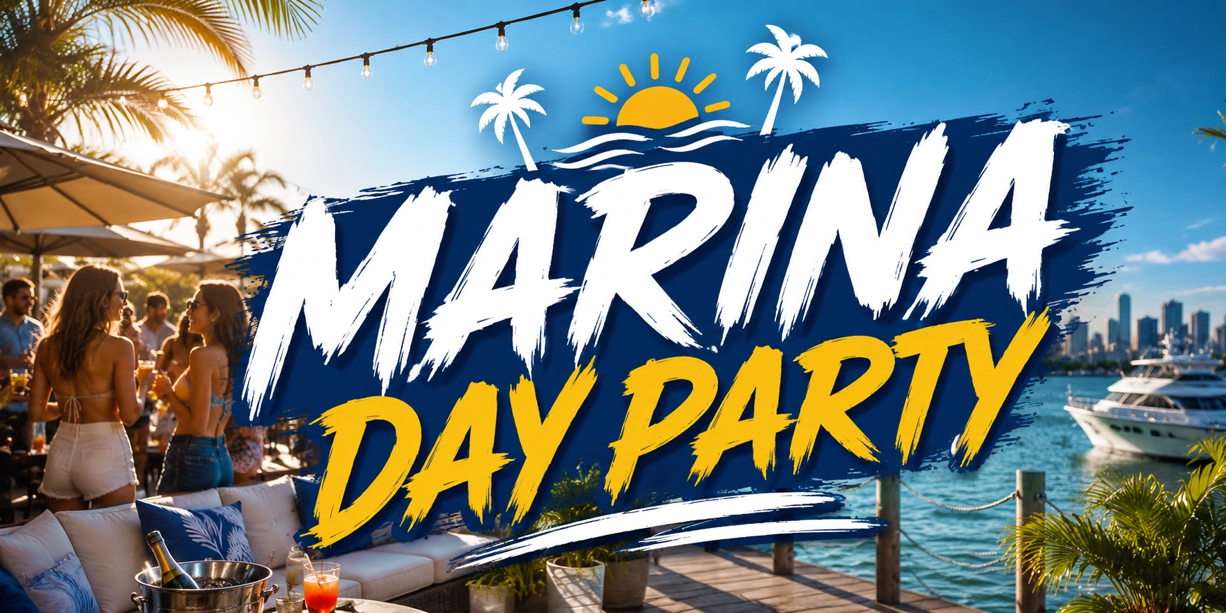Homepage screenshot of marinadayparty.com