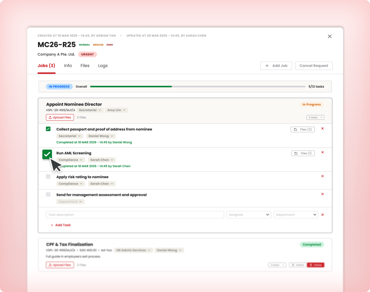 AML Review Workflow