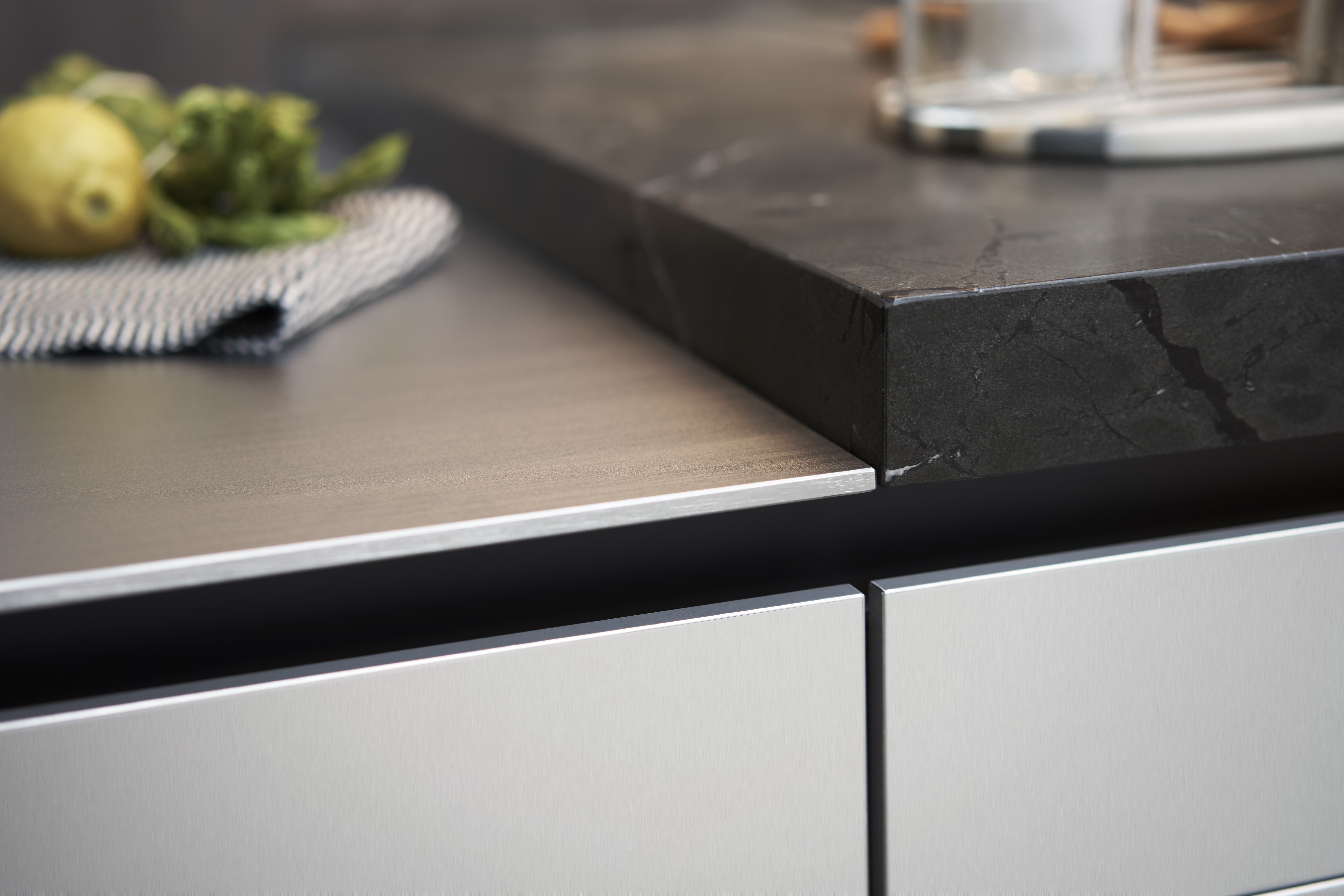 Materialien und Küchenplanung