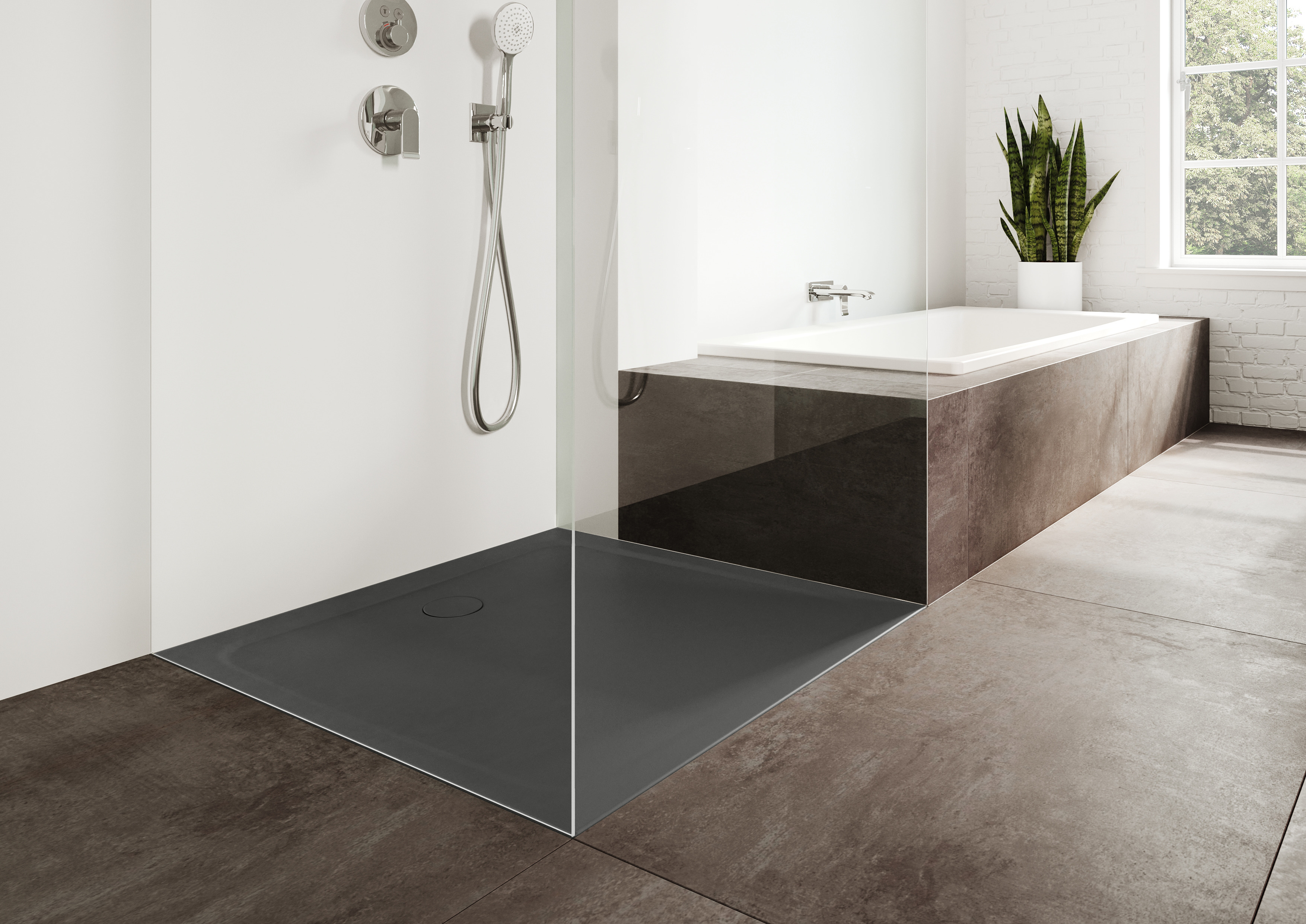 Fertiges Bad mit hochwertiger Ausführung