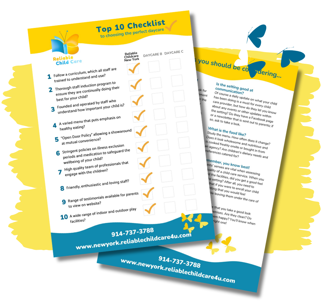 free top 10 checklist from Reliable Childcare