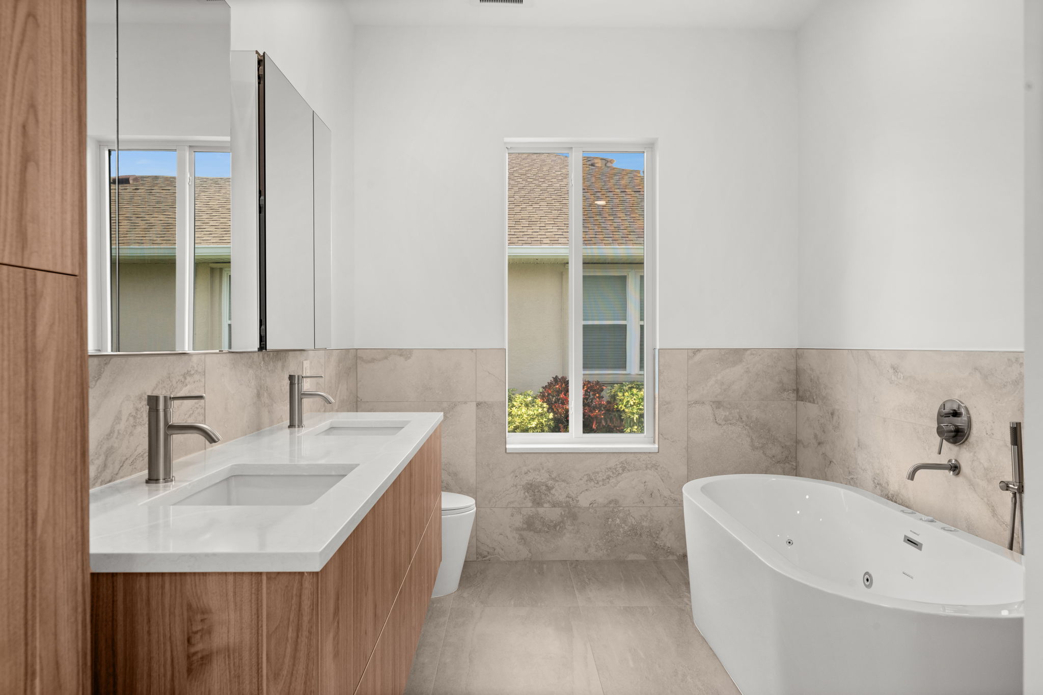 Open living space — completed home