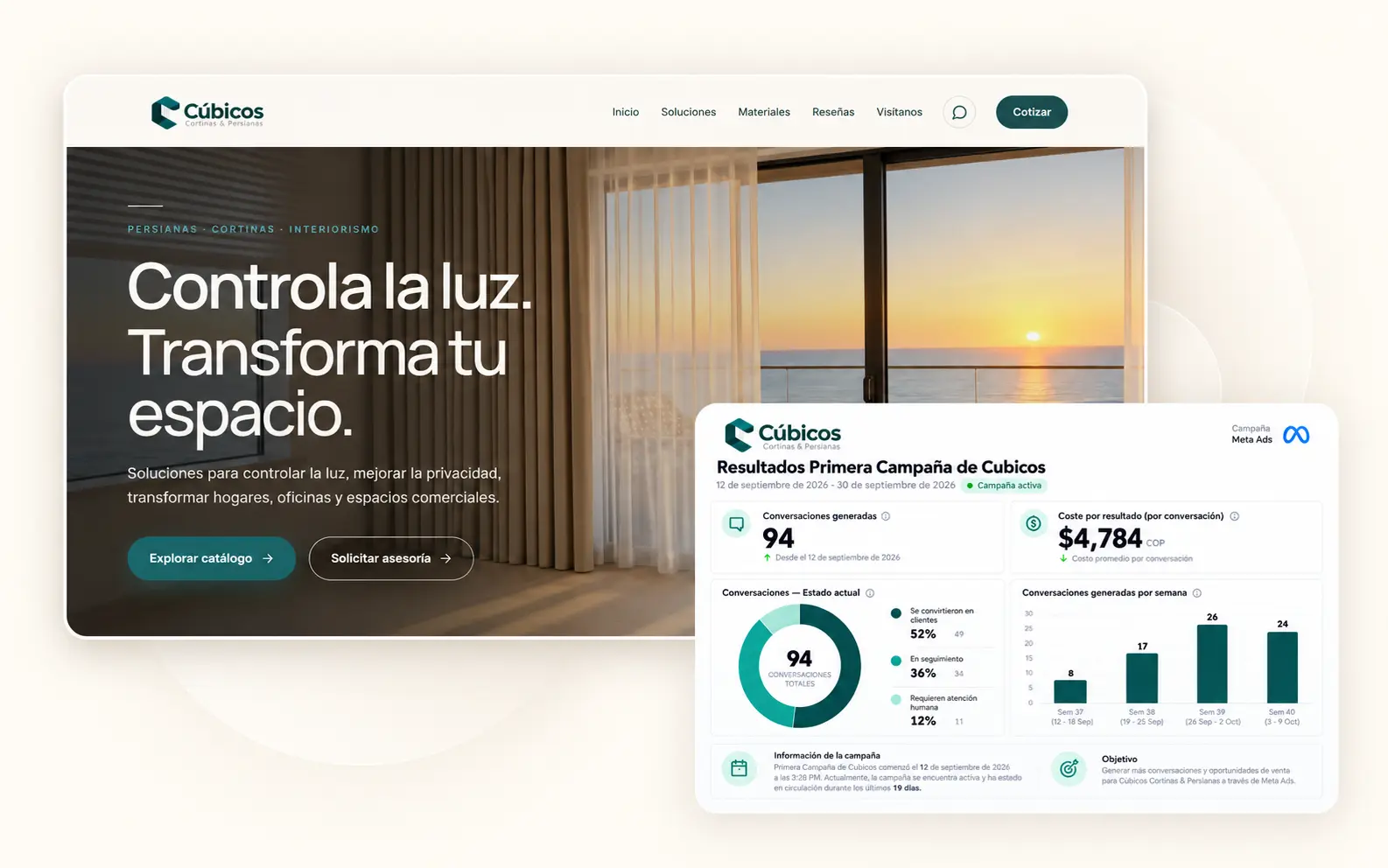 Screenshot del proyecto Cúbicos