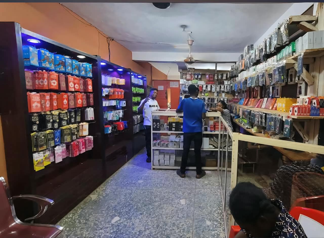 Inside T&T Phone Technology repair and accessory store