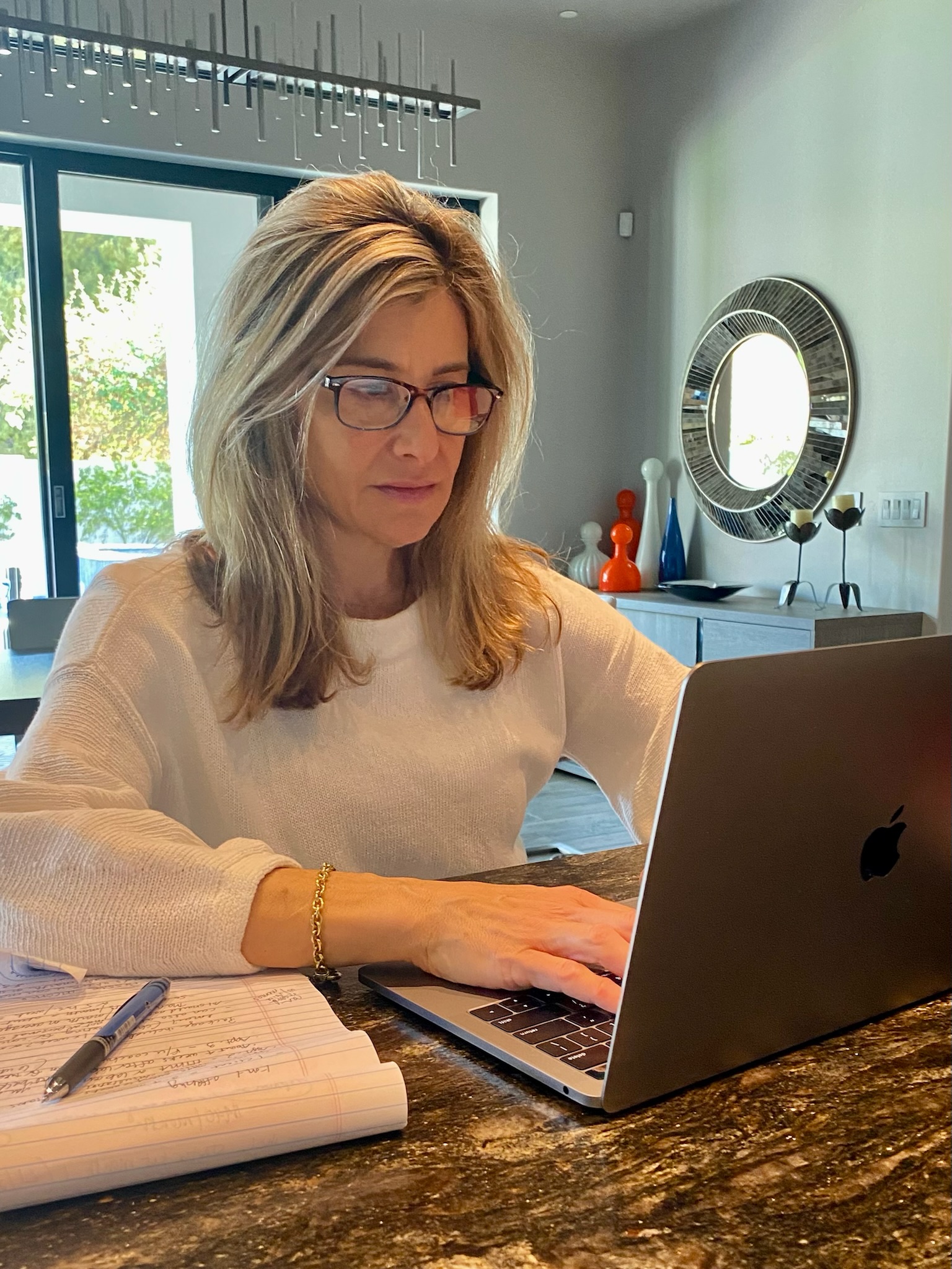Marcy Slater at work