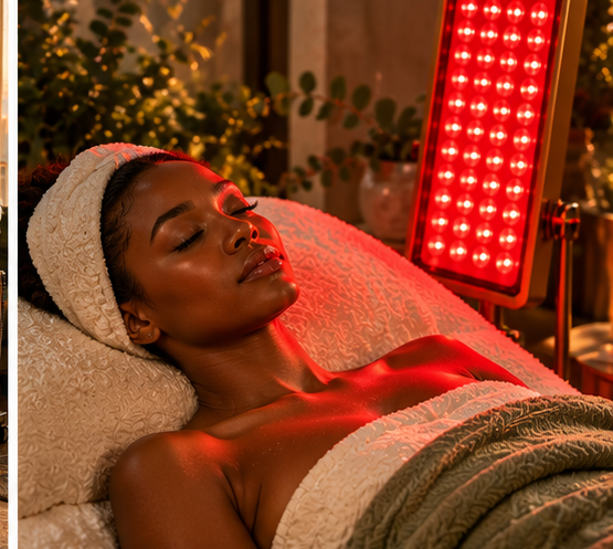 A client resting in a private MDKT wellness session