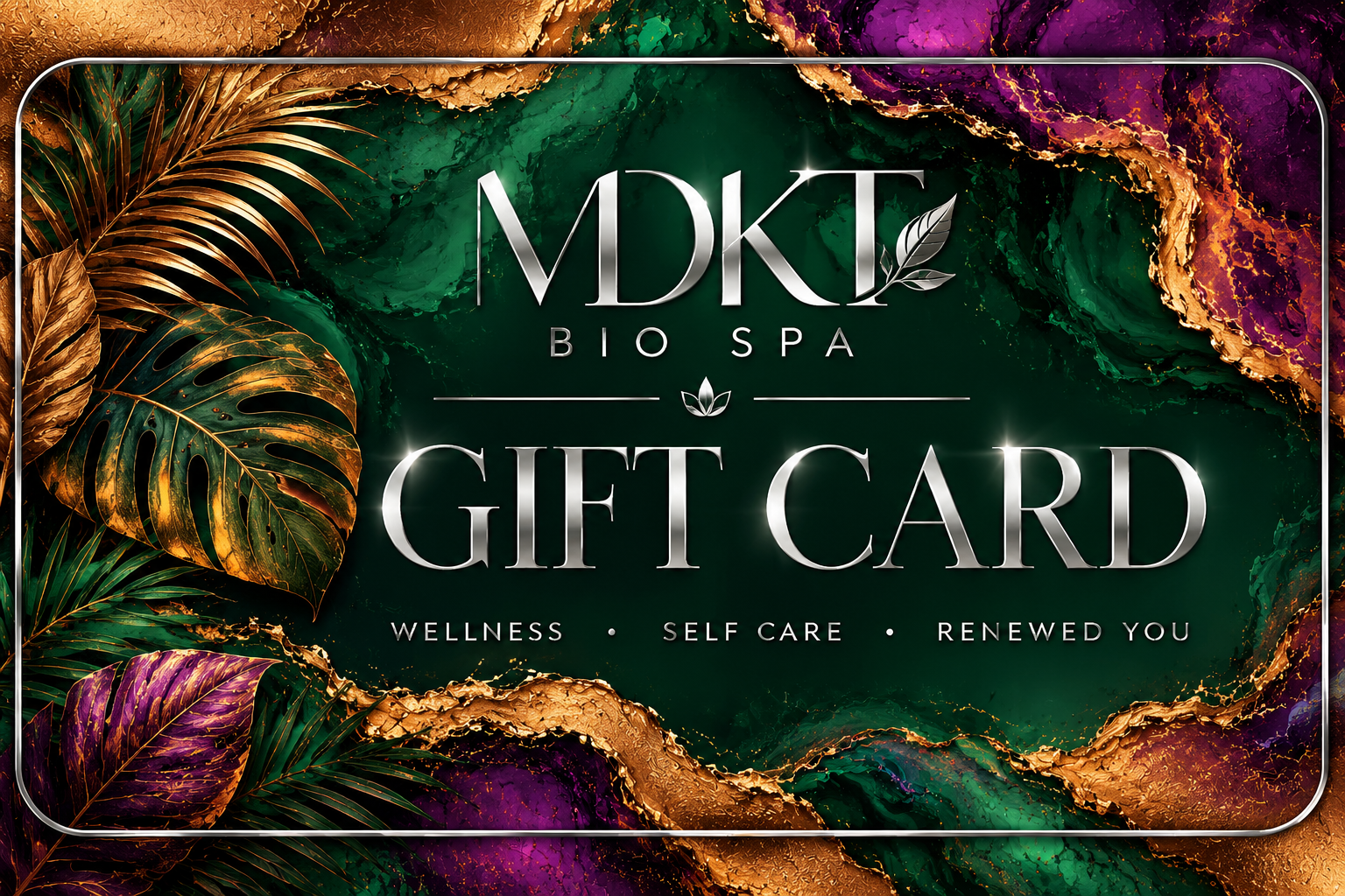 MDKT Bio Spa gift card: Wellness, Self Care, Renewed You