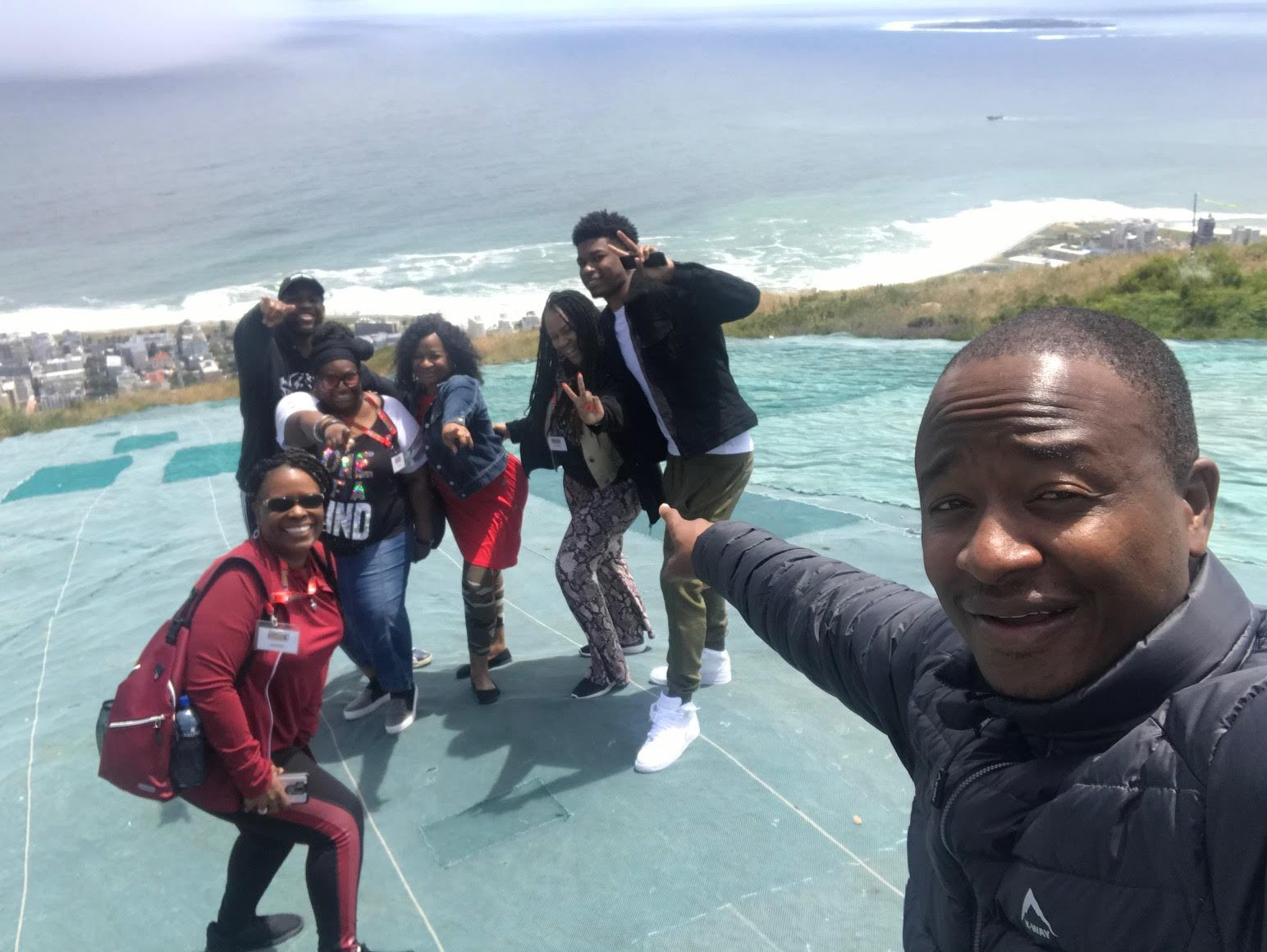 Happy travelers
