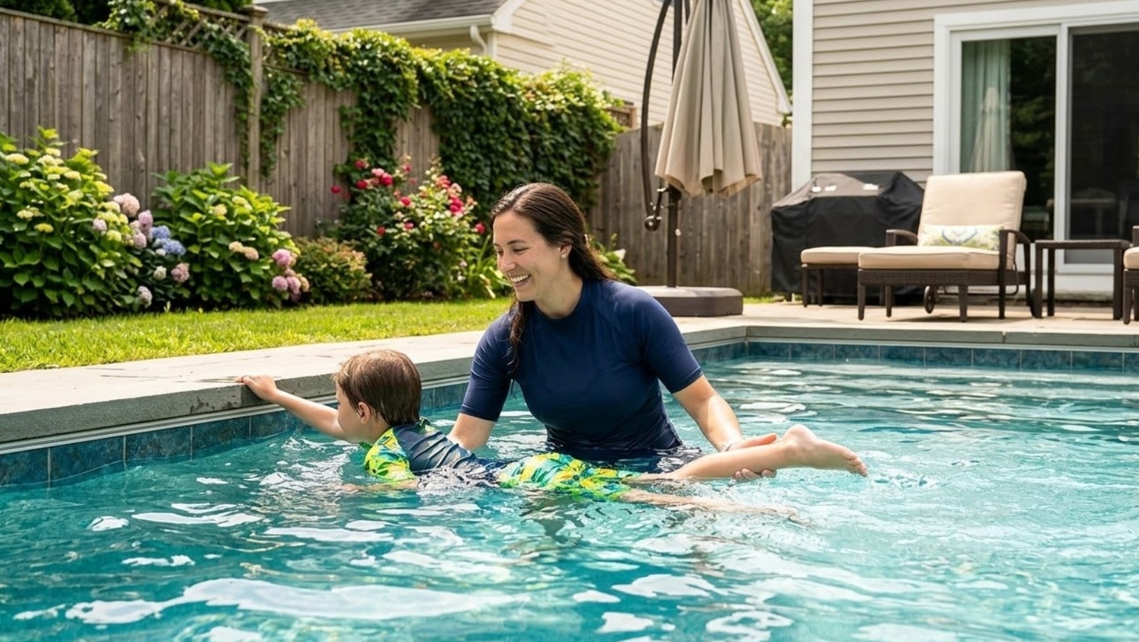 Private swimming lesson in Montreal